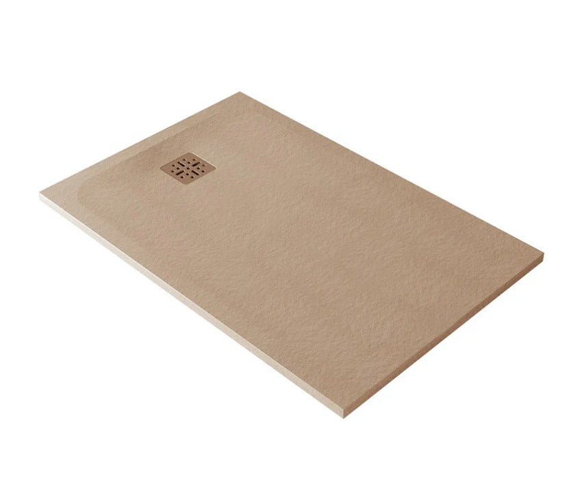 1000 x 1200 Pietra Shower Floor Rear Waste - Available in 4 colours