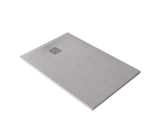 1000 x 1000 Pietra Shower Floor Rear Waste - Available in 4 colours