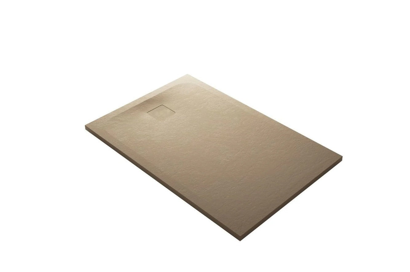 1000 x 1000 Cemento Shower Floor Rear Waste - Available in 4 colours