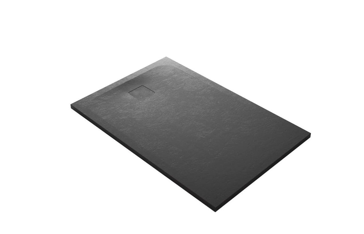 1000 x 1000 Cemento Shower Floor Rear Waste - Available in 4 colours