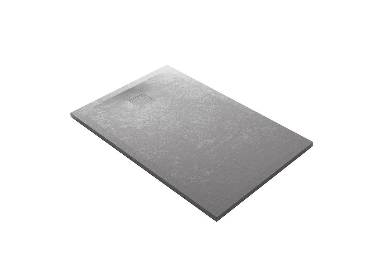 1000 x 1000 Cemento Shower Floor Rear Waste - Available in 4 colours