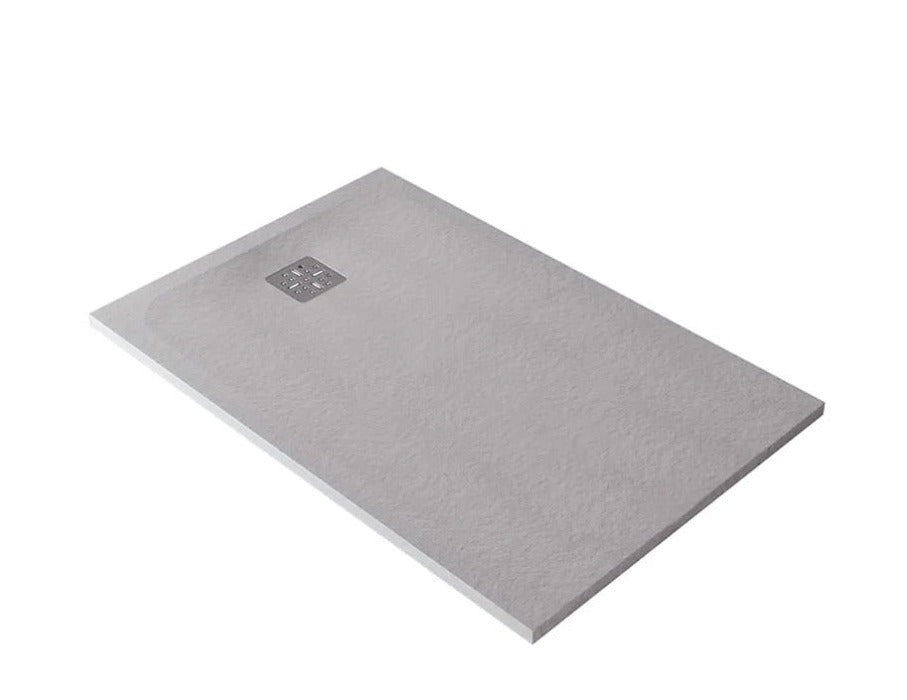 2000 x 1000 Pietra Shower Floor Rear Waste - Available in 4 colours