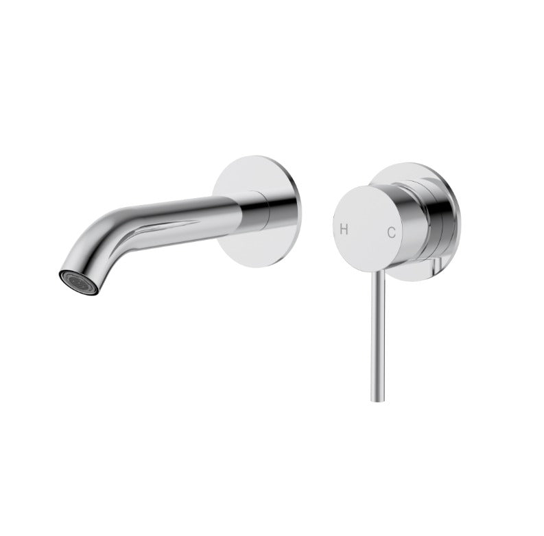 Nouveau Wall Mixer & Spout Trim Kit no backing plate - Available in 6 colours