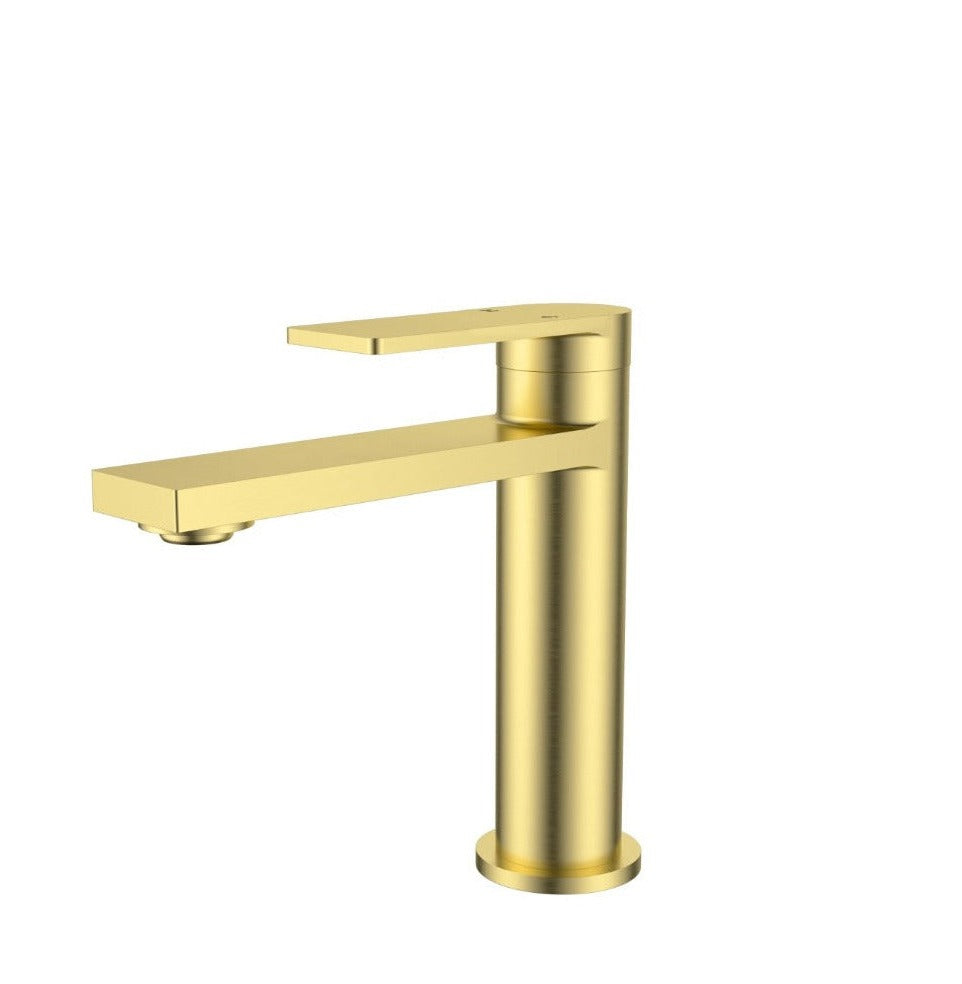INDUSTRIE III  Slimline Short Basin Mixer - Available in 5 Colours