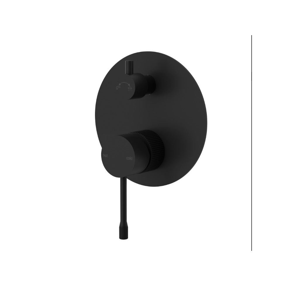 Luxe Slimline Wall Mixer with Diverter TRIM KIT ONLY  With Backing Plate - Available in 4 Colours