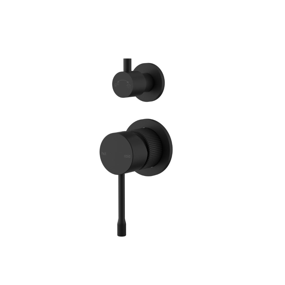Luxe Slimline Wall Mixer with Diverter TRIM KIT ONLY No Backing Plate - Available in 4 Colours