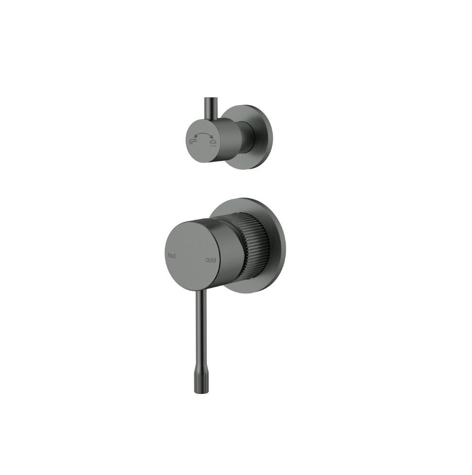 Luxe Slimline Wall Mixer with Diverter TRIM KIT ONLY No Backing Plate - Available in 4 Colours