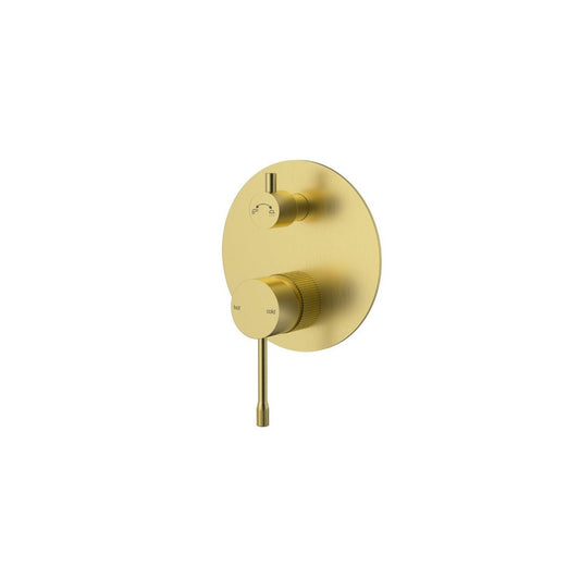 Luxe Slimline Wall Mixer with Diverter TRIM KIT ONLY  With Backing Plate - Available in 4 Colours