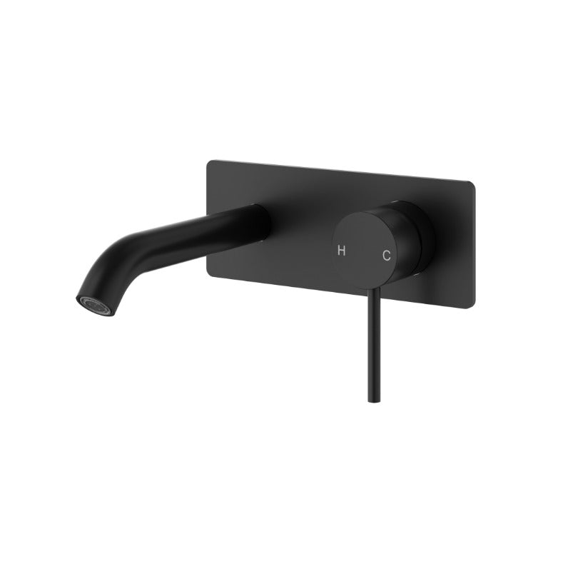 Nouveau 180mm Wall Mixer & Spout Trim Kit - Available in 6 colours