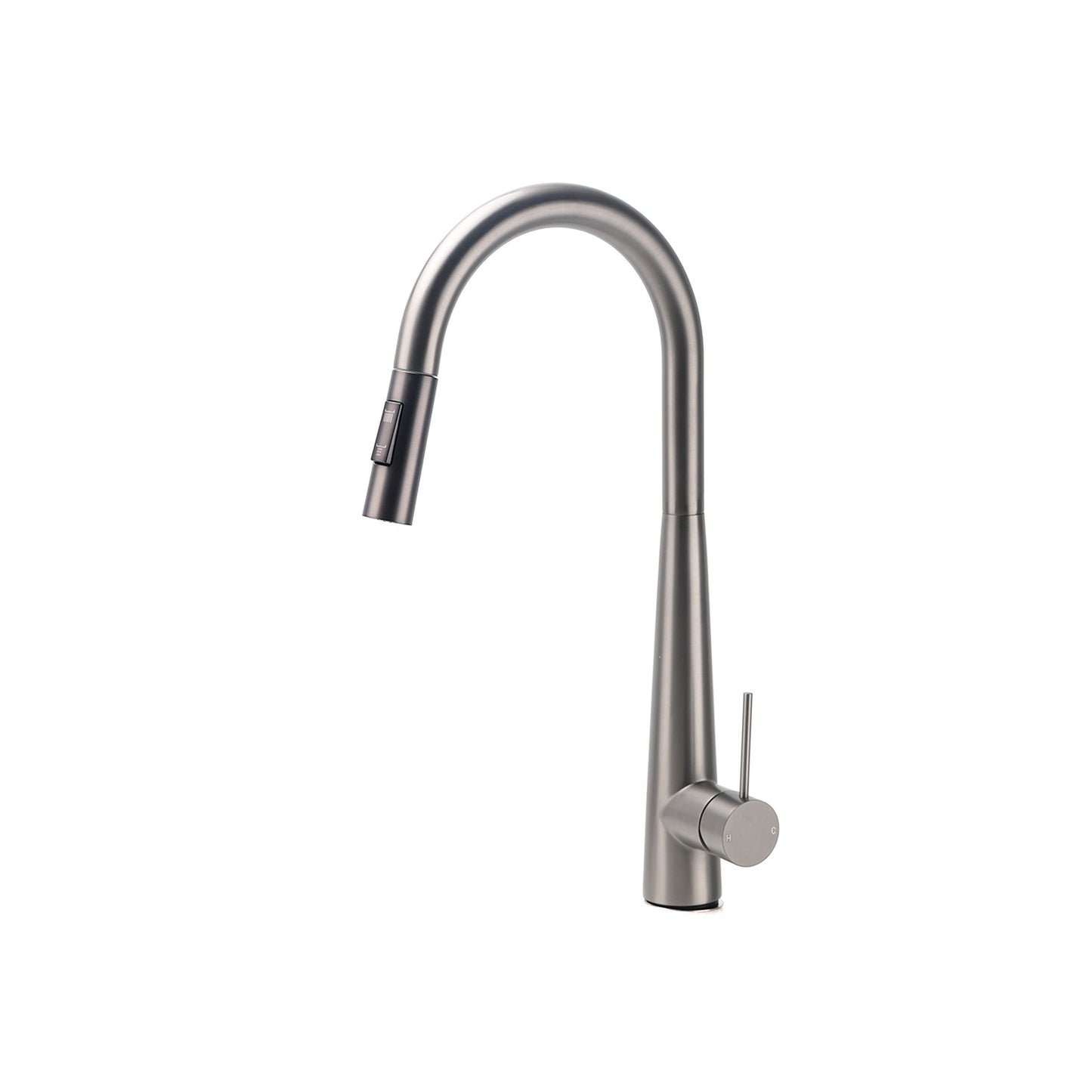 PIN GOOSENECK SPRAY PULL DOWN  Round Mixer - Available in 5 Colours