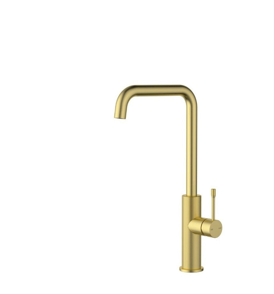Luxe - Designer Curve Squared Kitchen &/or Laundry Mixer Tap  - Available in 4 Colours