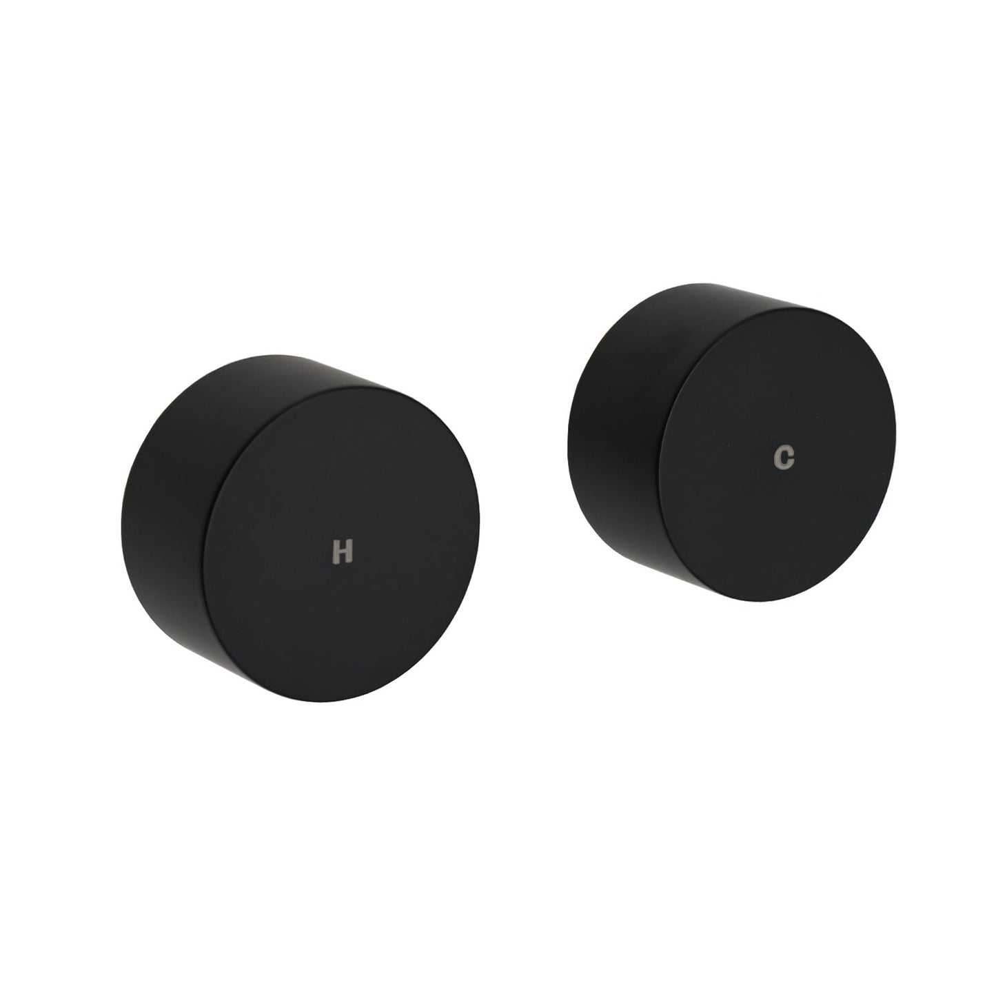 Round Hot & Cold 1/4 Turn Handles - Available in 5 Colours