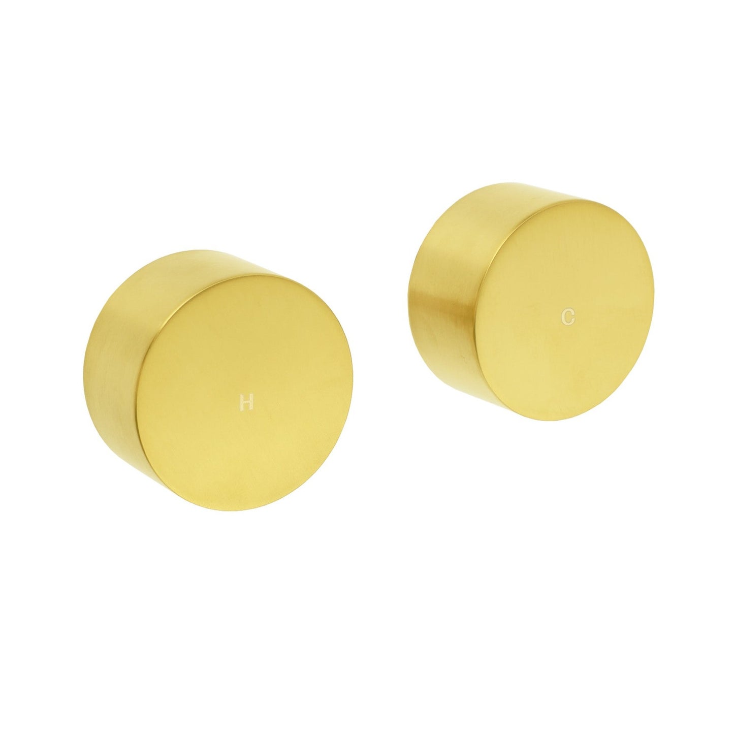 Round Hot & Cold 1/4 Turn Handles - Available in 5 Colours