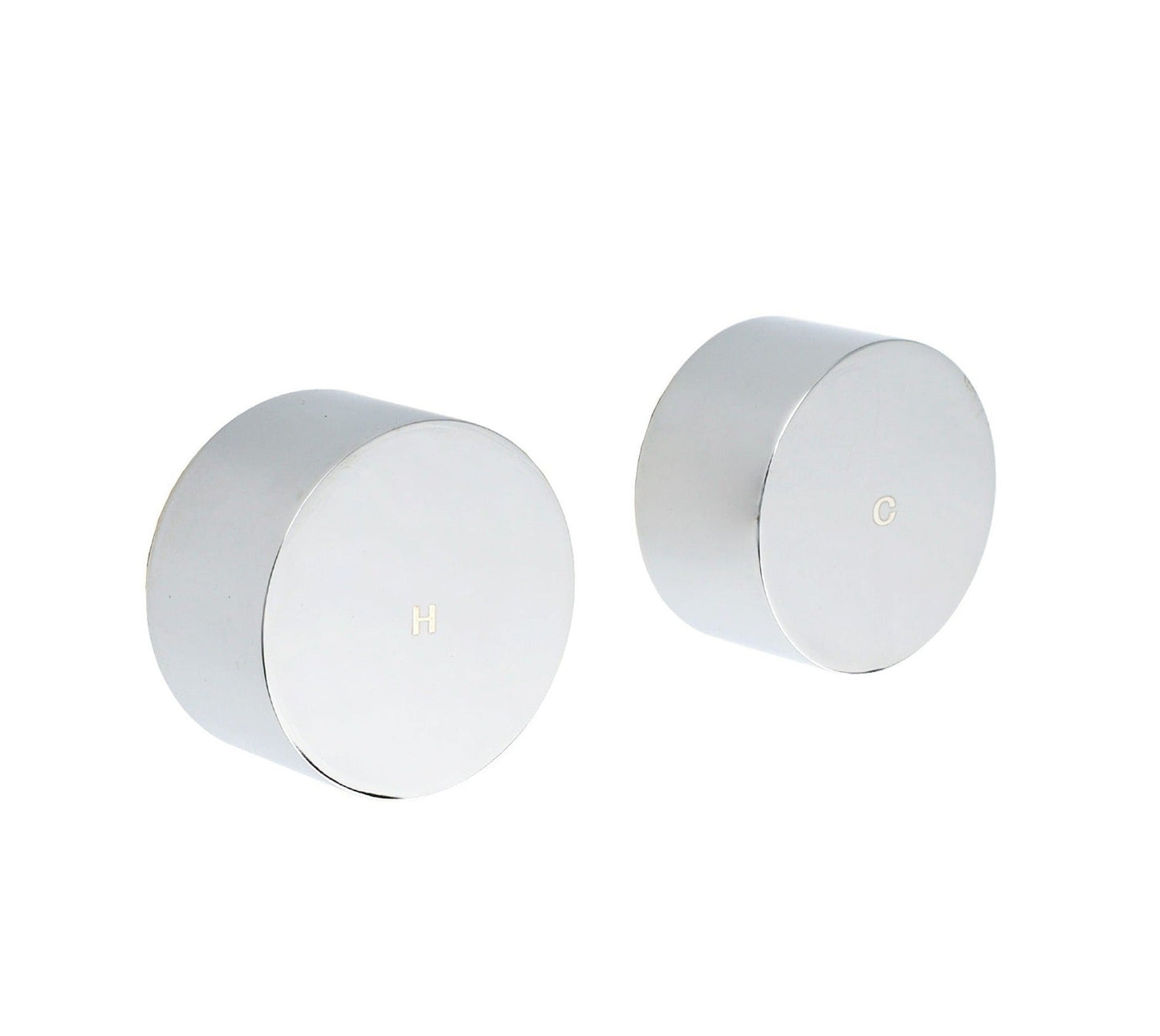 Round Hot & Cold 1/4 Turn Handles - Available in 5 Colours