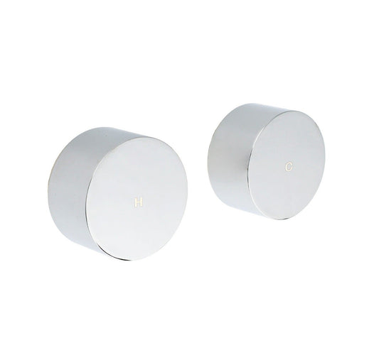 Round Hot & Cold 1/4 Turn Handles - Available in 5 Colours