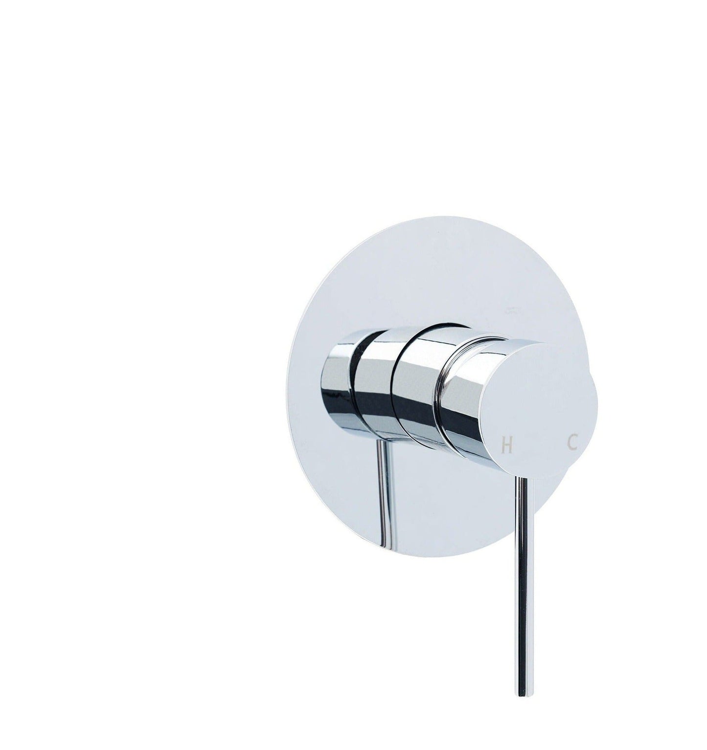 Round Wall Mixer 125mm Backing Plate - Available in 5 Colours