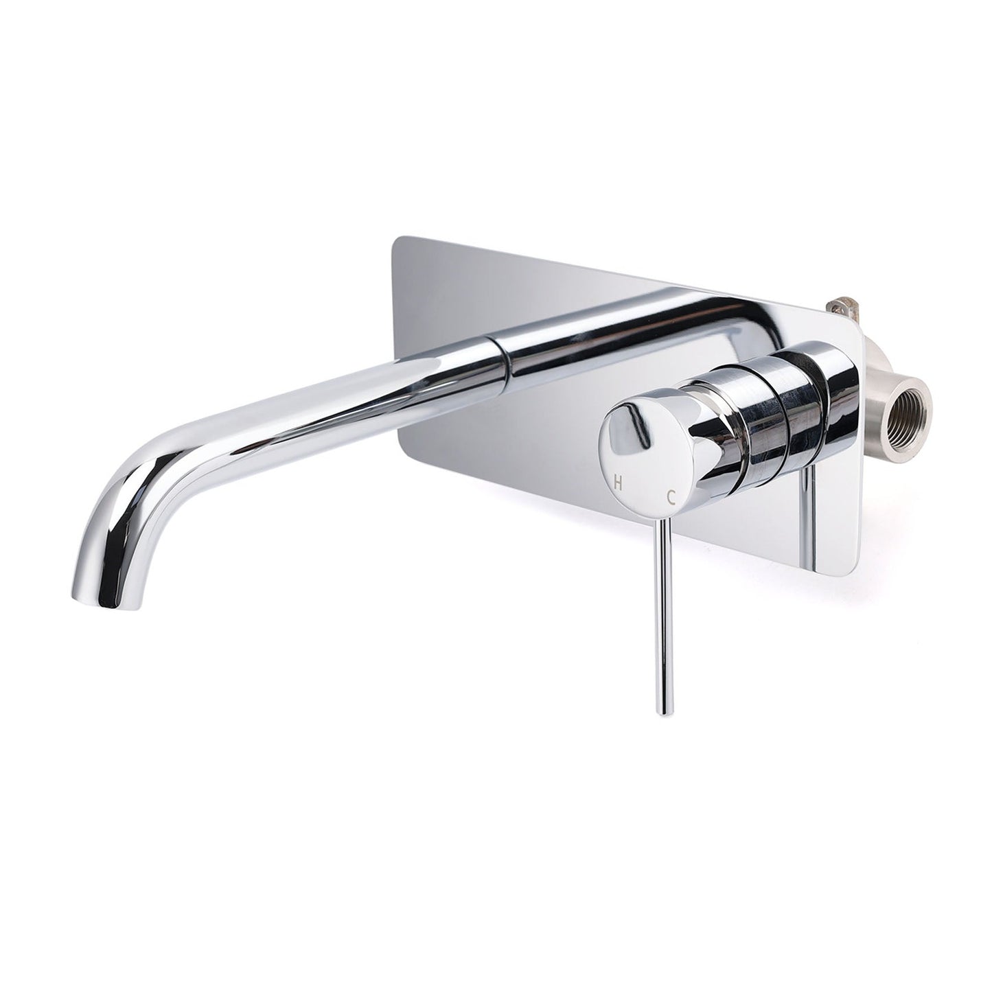 Round Pin Wall Mixer with Spout - Available in 5 Colours