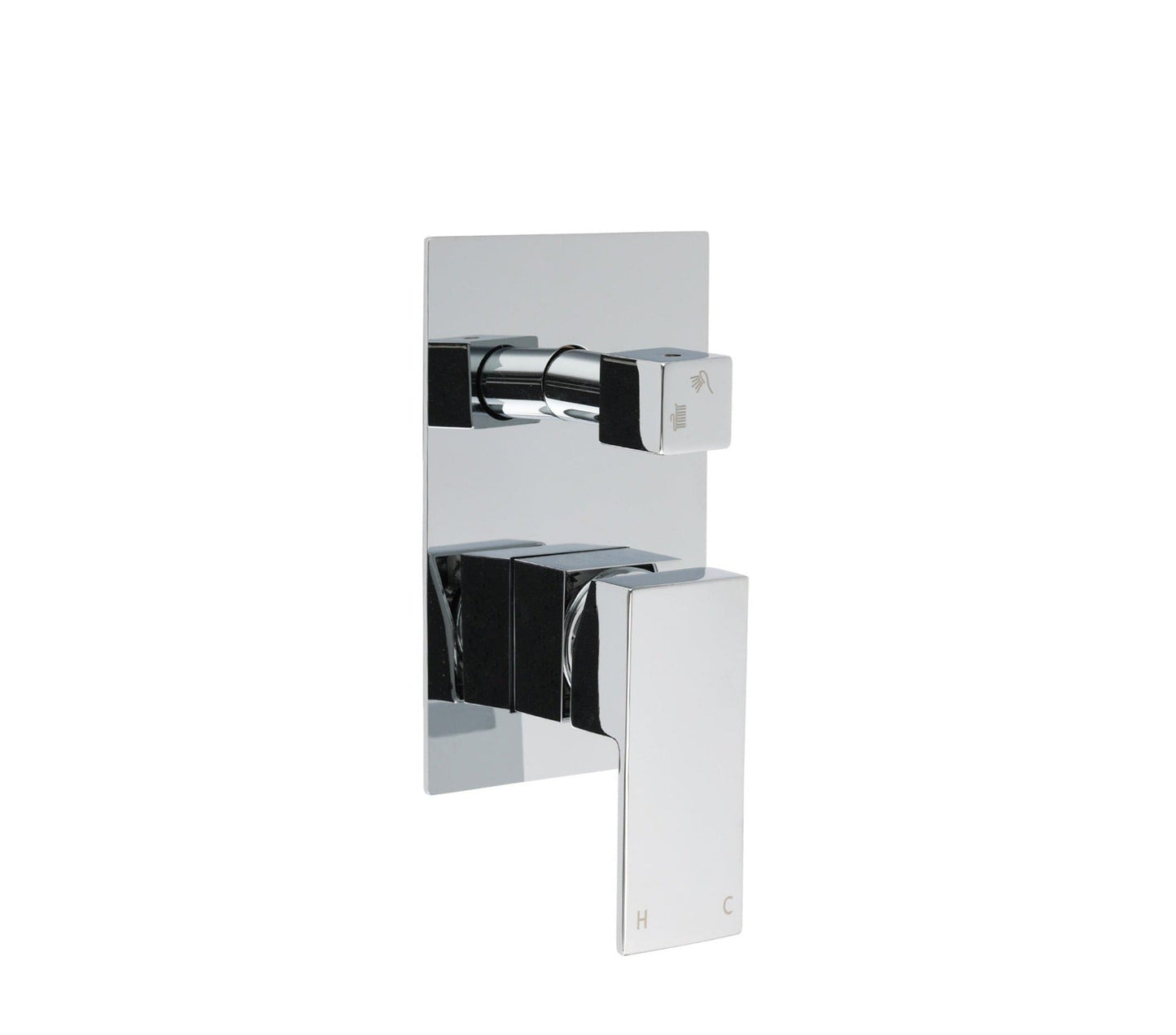 Square Wall Mixer with Diverter - Available in 5 Colours