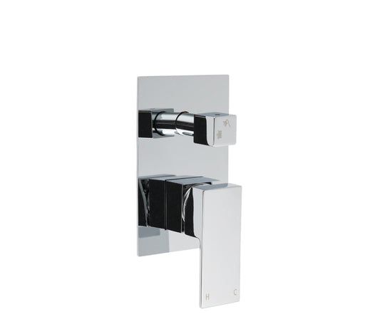 Square Wall Mixer with Diverter - Available in 5 Colours