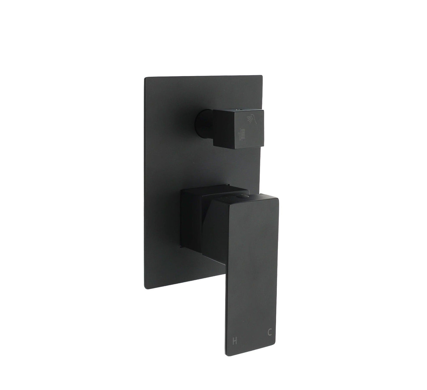 Square Wall Mixer with Diverter - Available in 5 Colours