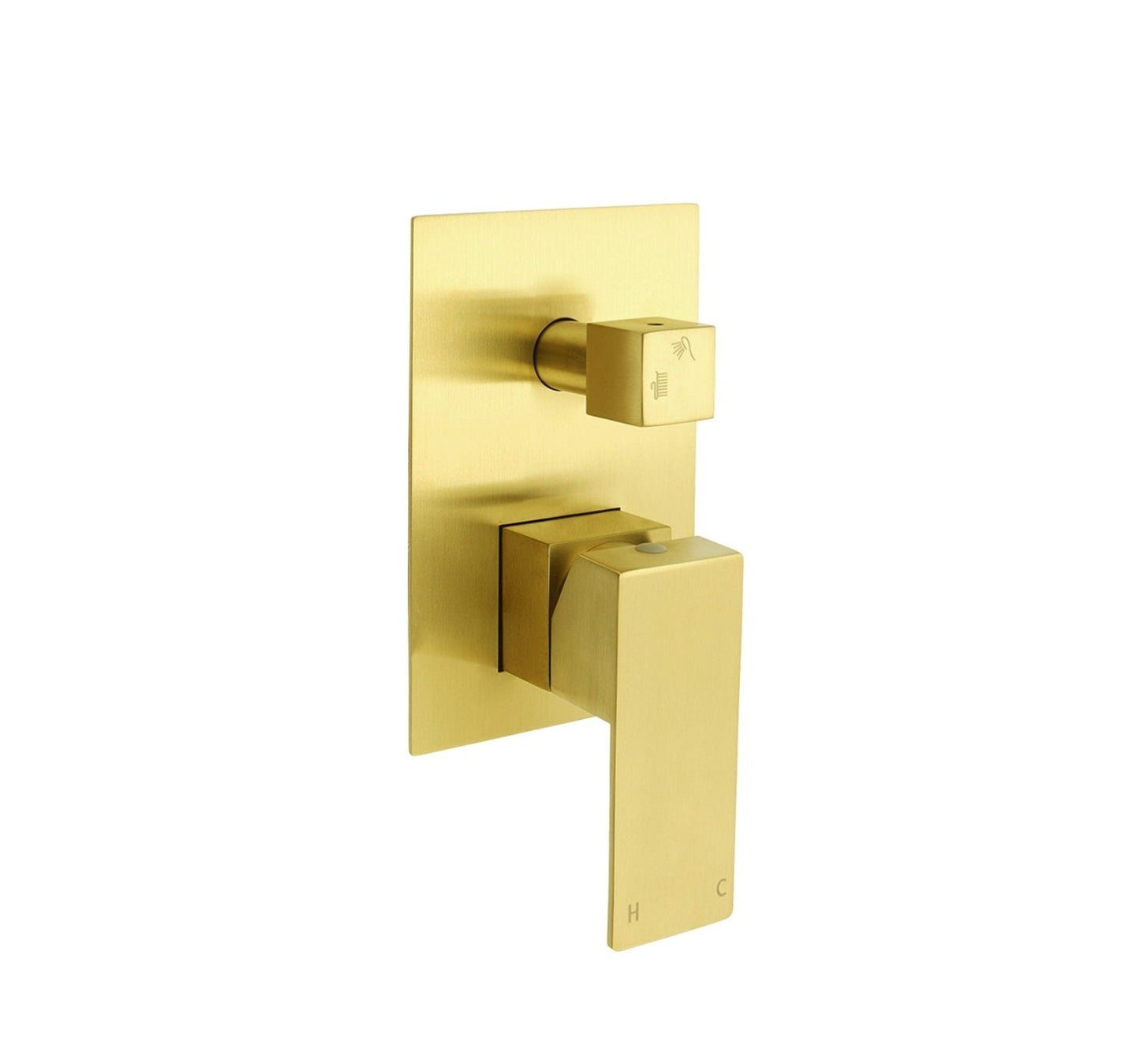 Square Wall Mixer with Diverter - Available in 5 Colours