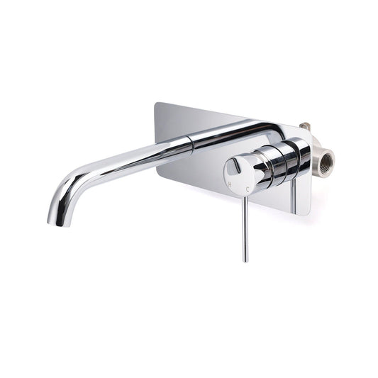 Round Pin Wall Mixer with Spout - Available in 5 Colours