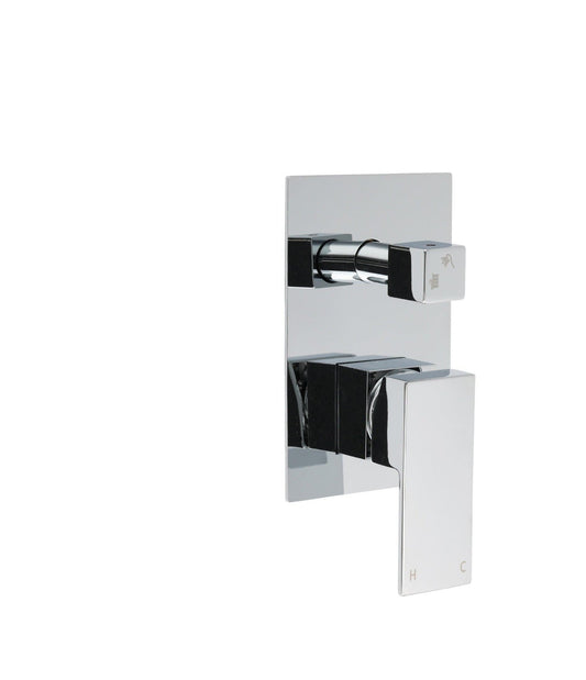 Square Wall Mixer with Diverter - Available in 5 Colours