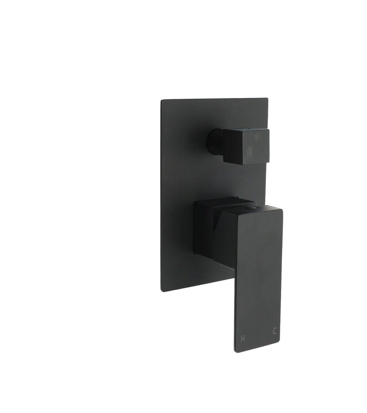 Square Wall Mixer with Diverter - Available in 5 Colours