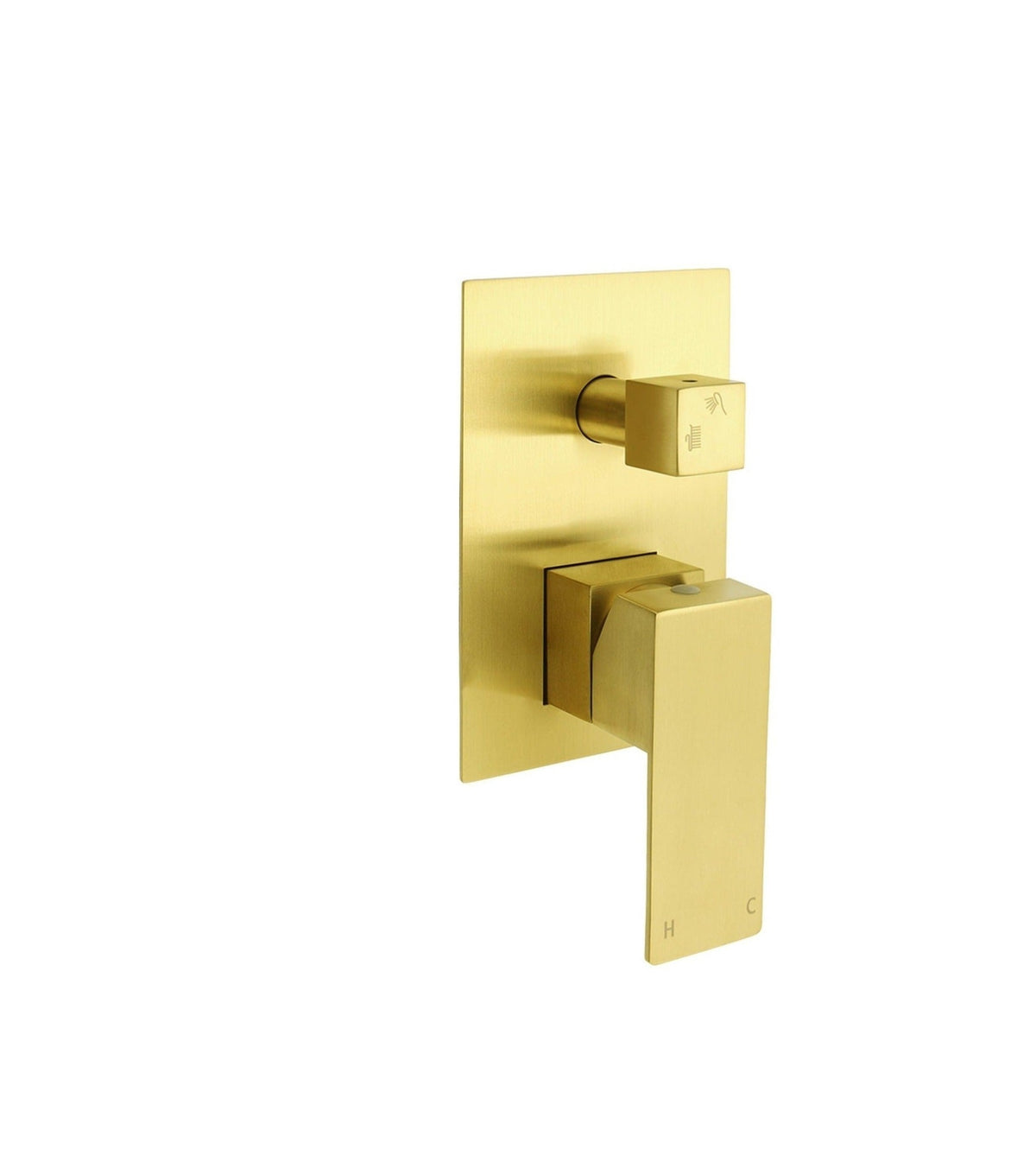 Square Wall Mixer with Diverter - Available in 5 Colours