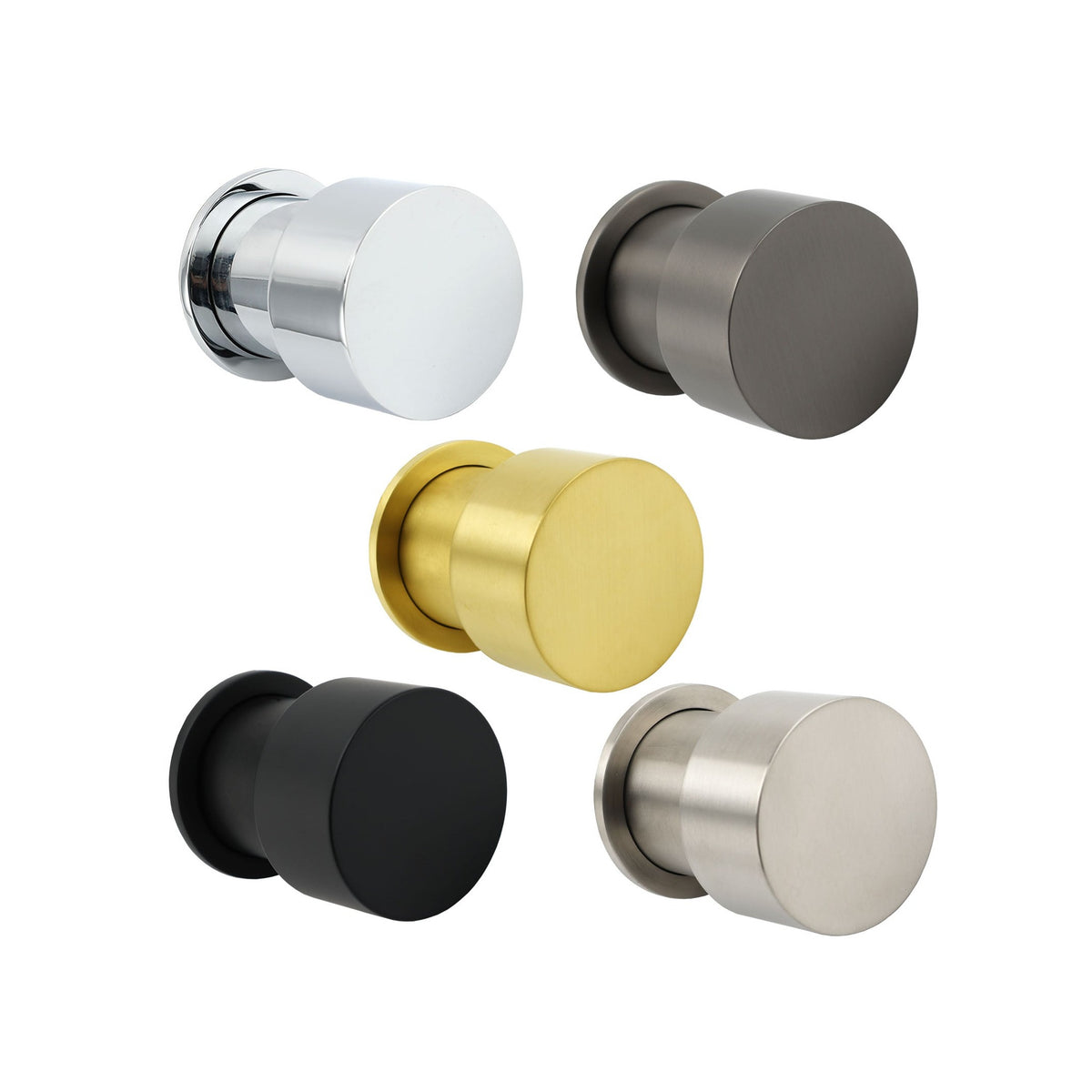 Round Progressive Wall Mixer with Spout Combination - Available in 5 Colours