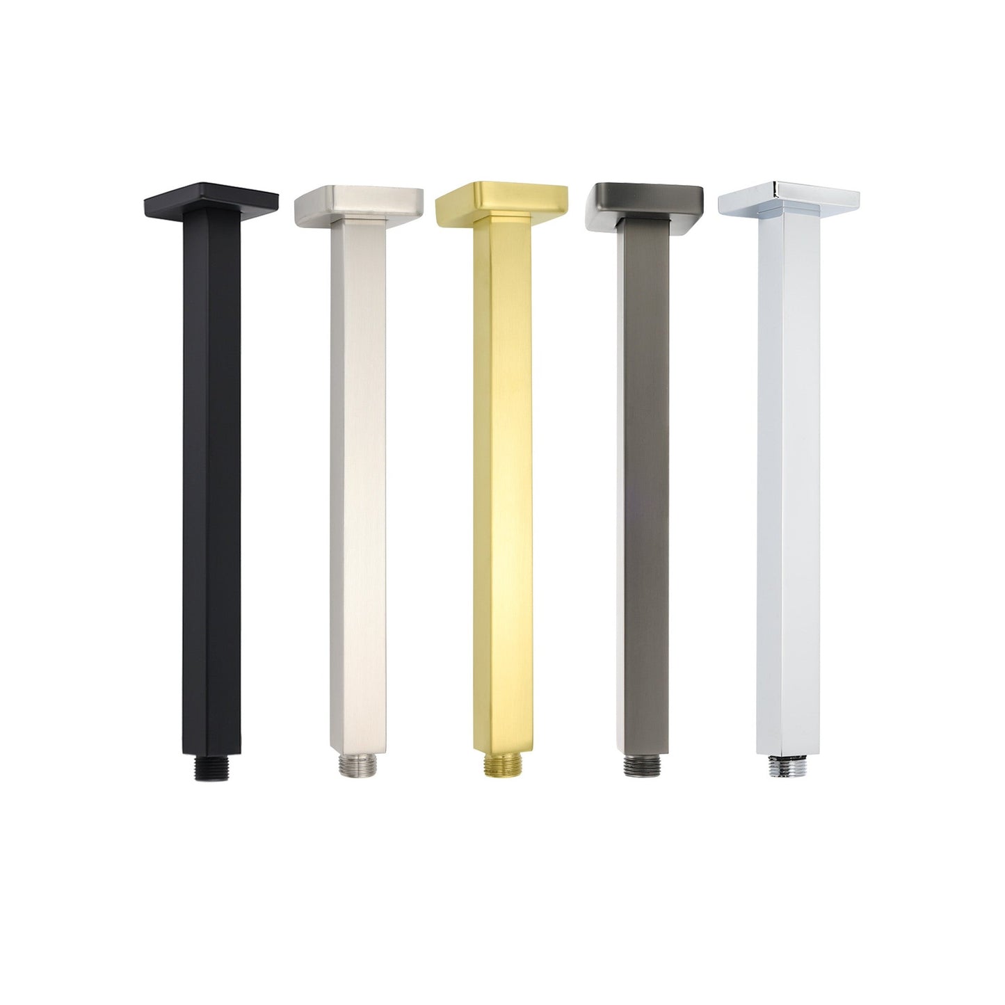 450mm Square Shower Ceiling Dropper - Available in 5 Colours