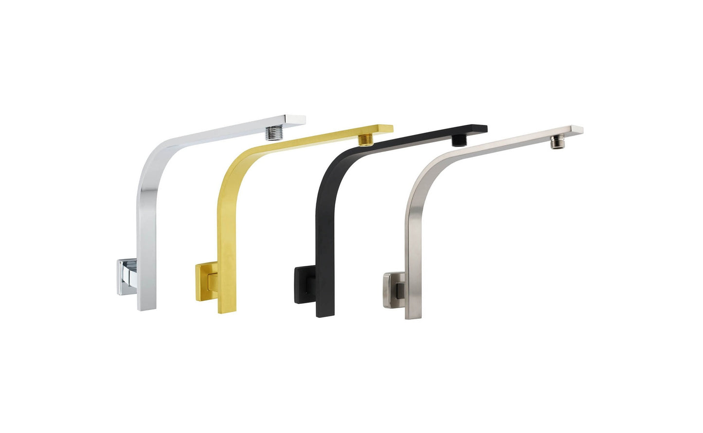 270mm High Lift Square Shower Extension Arm - Available in 5 Colours