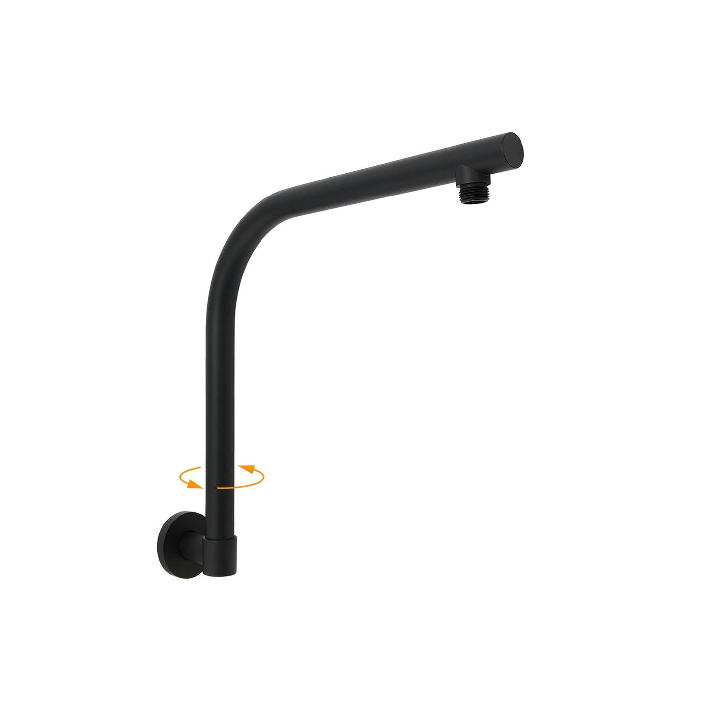 340mm High Lift Round Shower Swivel Arm - Available in 5 Colours