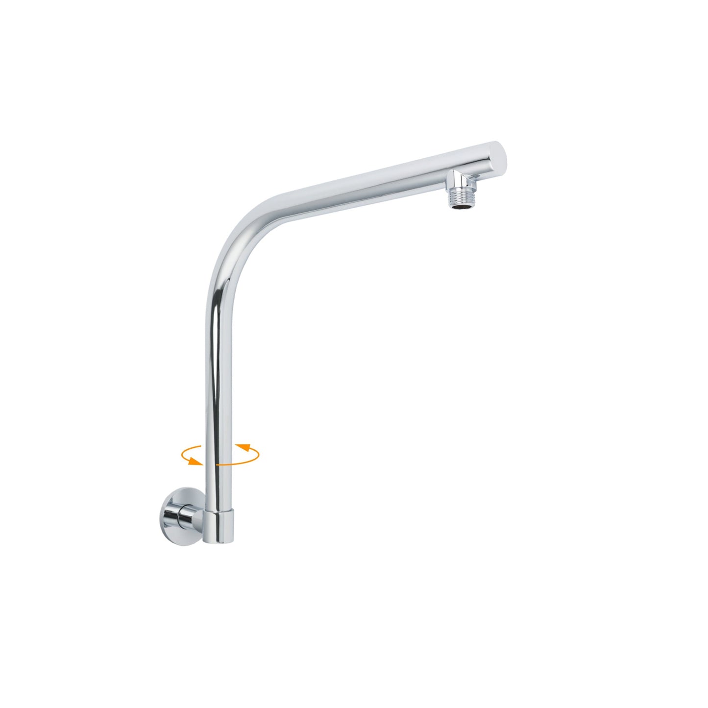 340mm High Lift Round Shower Swivel Arm - Available in 5 Colours