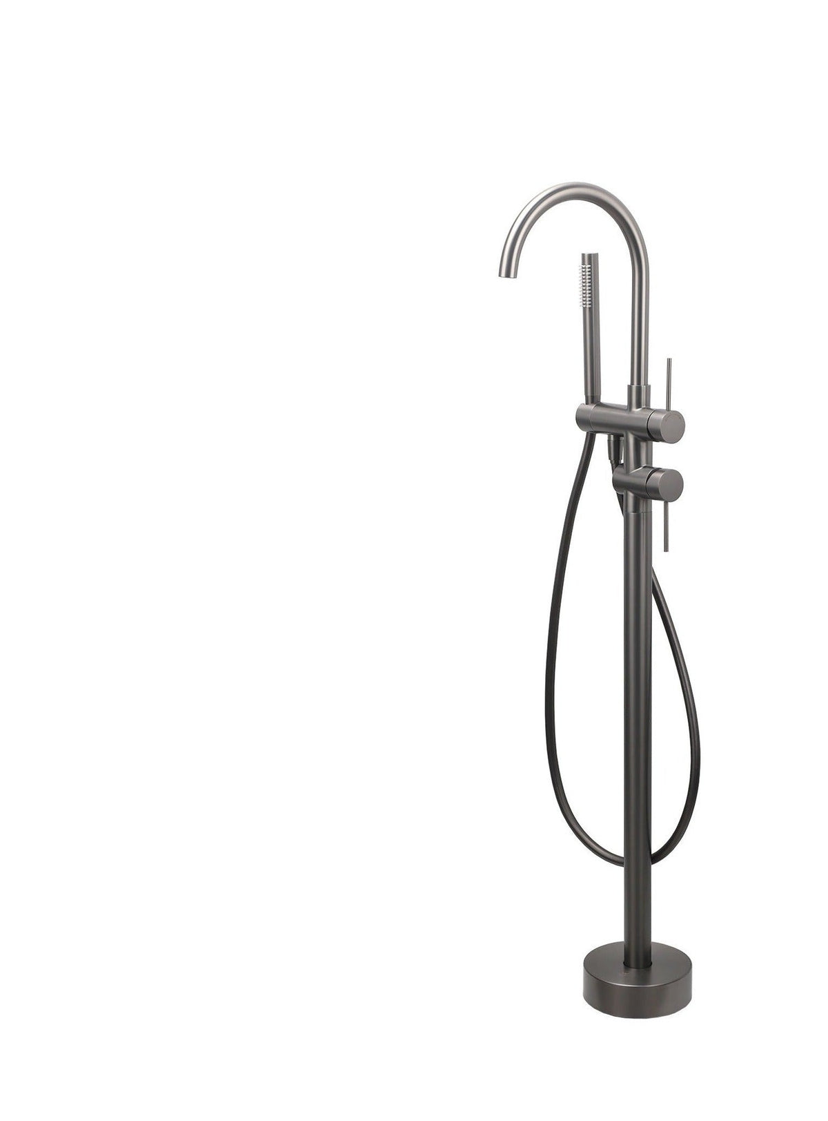 Round Freestanding Bath Outlet Spout with Handheld Shower - Available in 5 Colours