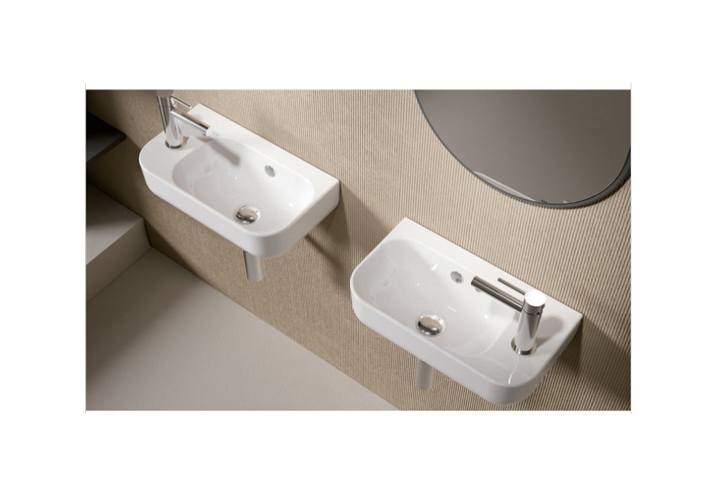 MILAN Wall Hung Basin Left Hand Tap Hole
