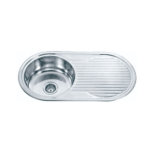 STAINLESS ROUND SINK 424x424x170mm
