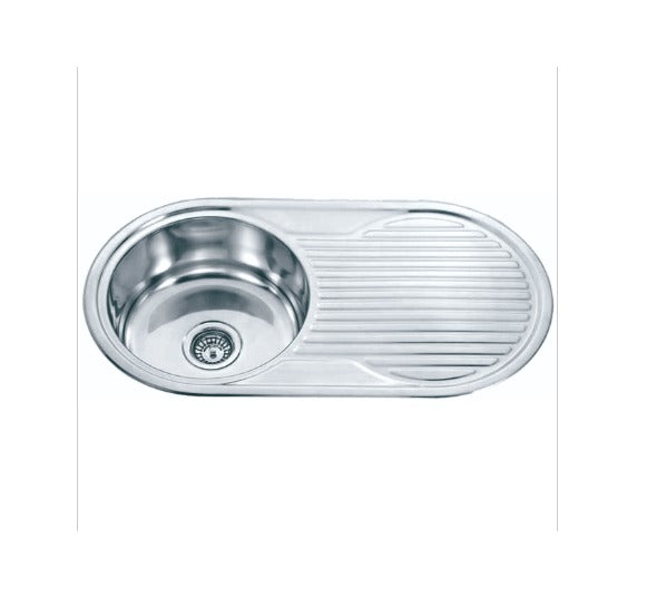 STAINLESS ROUND SINK 424x424x170mm