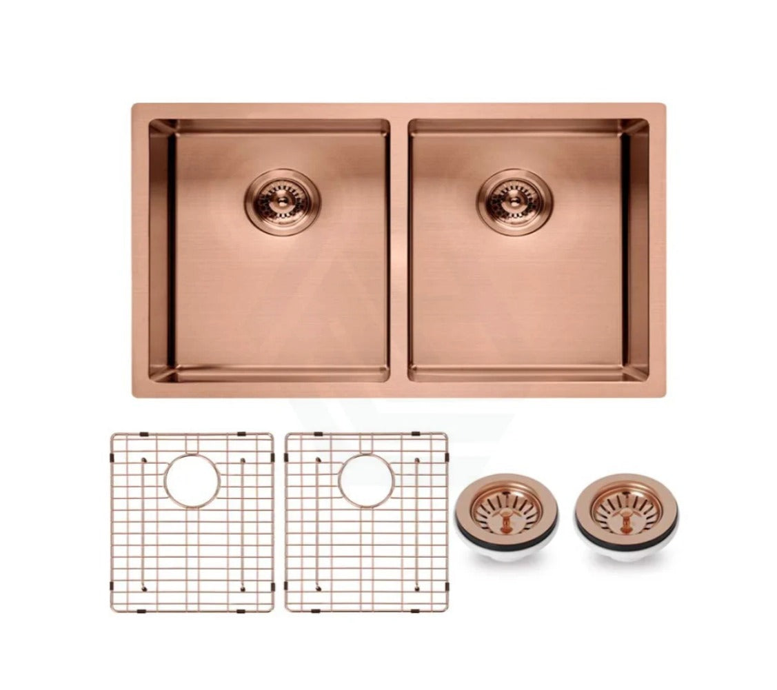 820 x 450mm SS Double Bowl Sink - Available in 4 Colours