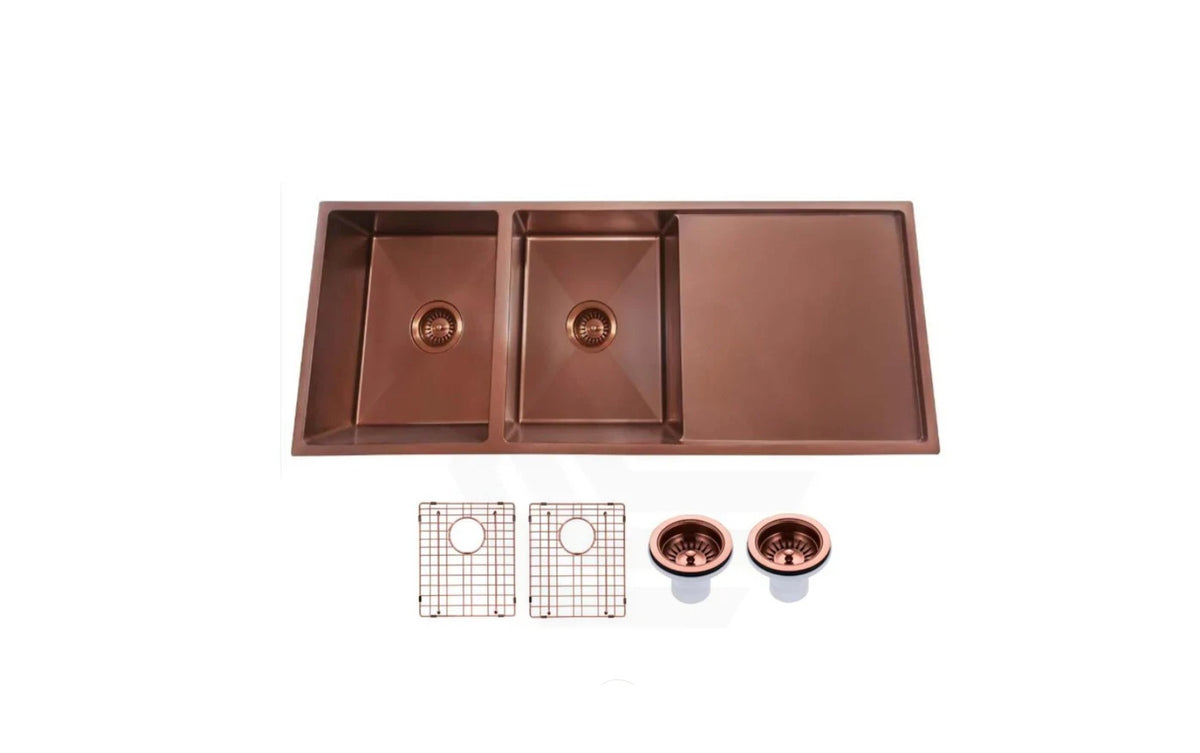 1160 DOUBLE BOWL DRAINER SS SINK - Available in 4 Colours