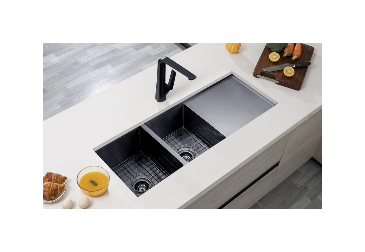 1160 DOUBLE BOWL DRAINER SS SINK - Available in 4 Colours
