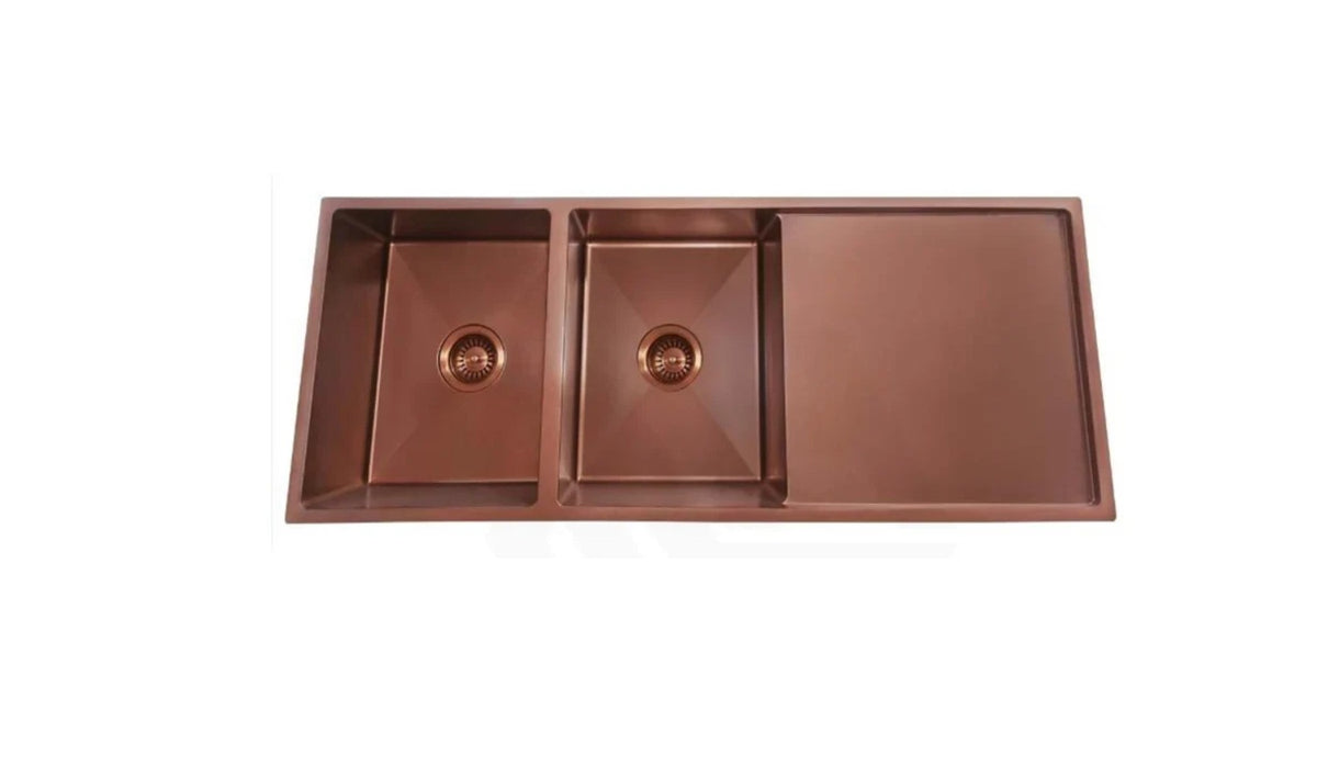 1160 DOUBLE BOWL DRAINER SS SINK - Available in 4 Colours