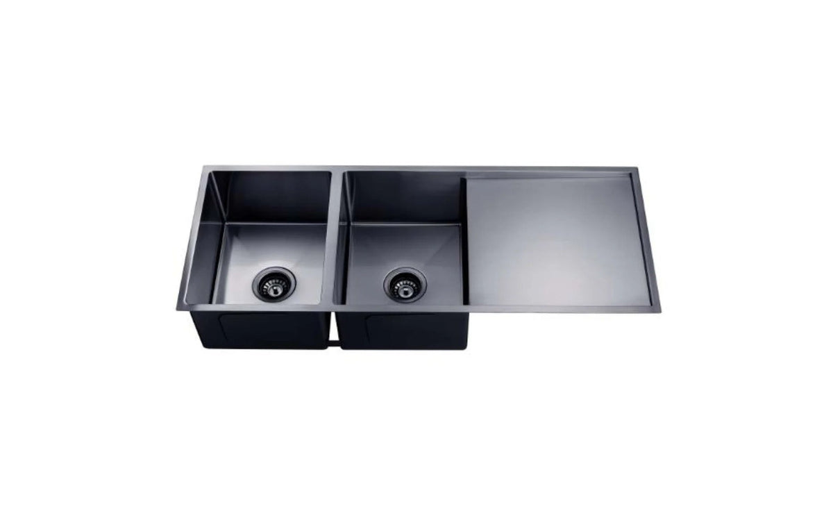1160 DOUBLE BOWL DRAINER SS SINK - Available in 4 Colours
