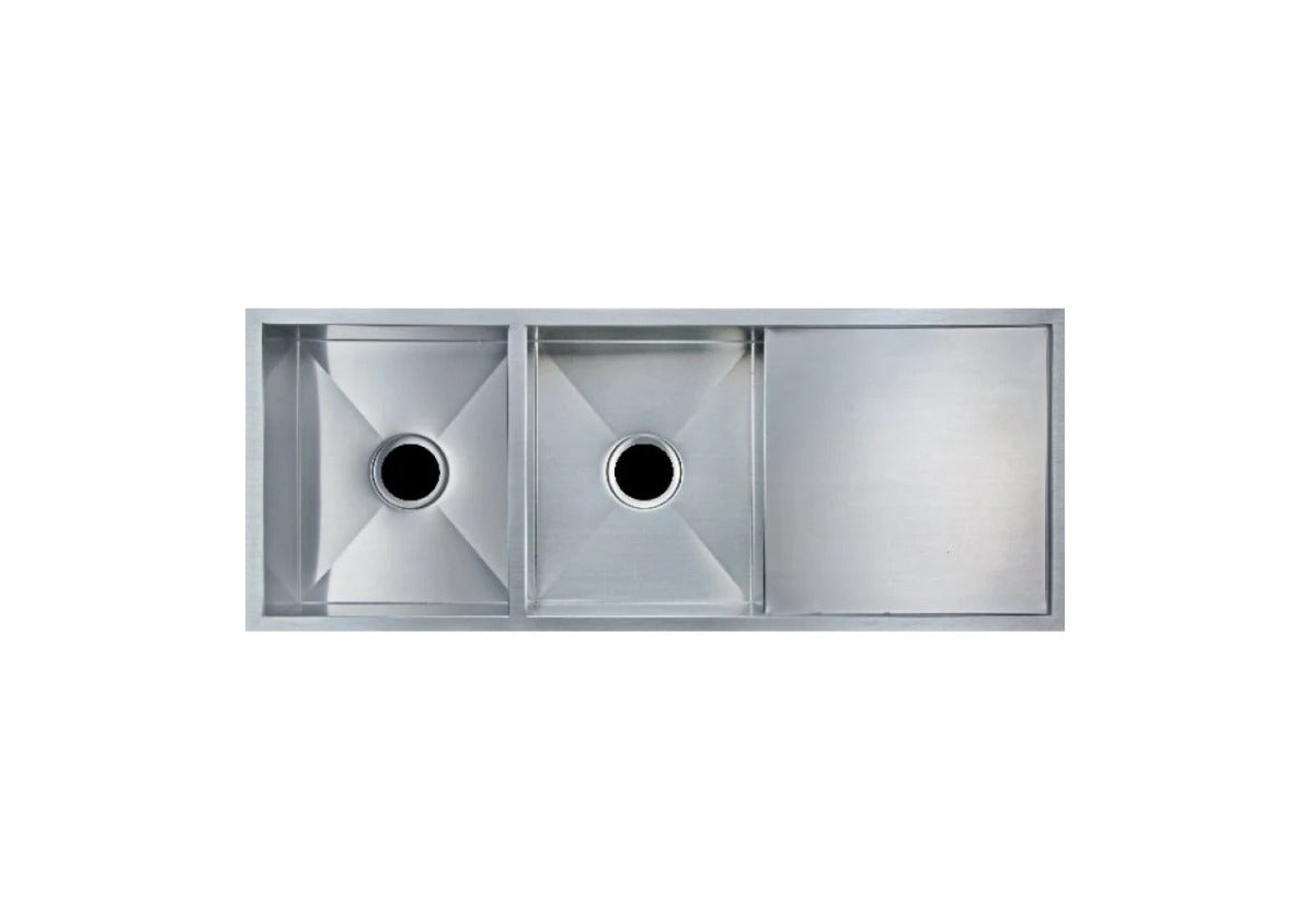 1160 DOUBLE BOWL DRAINER SS SINK - Available in 4 Colours