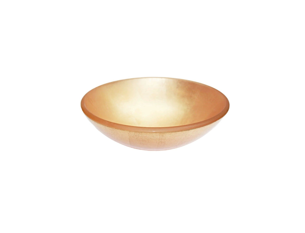 GOLDEN EYE 420*140 Gold Round Tempered Glass Countertop Vanity Basin
