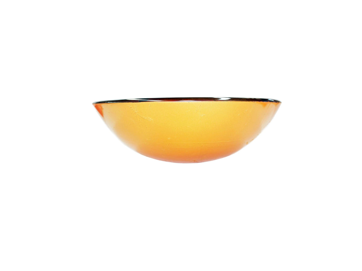 JASMINE 420*140 Gold * Black & Orange Round Tempered Glass Vanity Basin