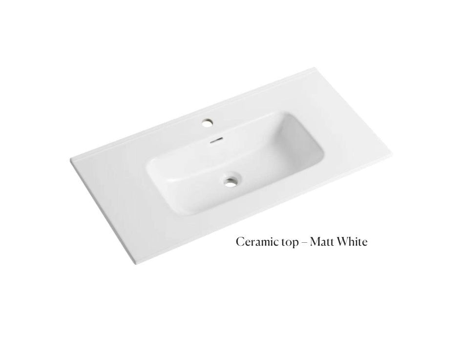 900mm Ceramic Vanity Top - Available in 3 Colours