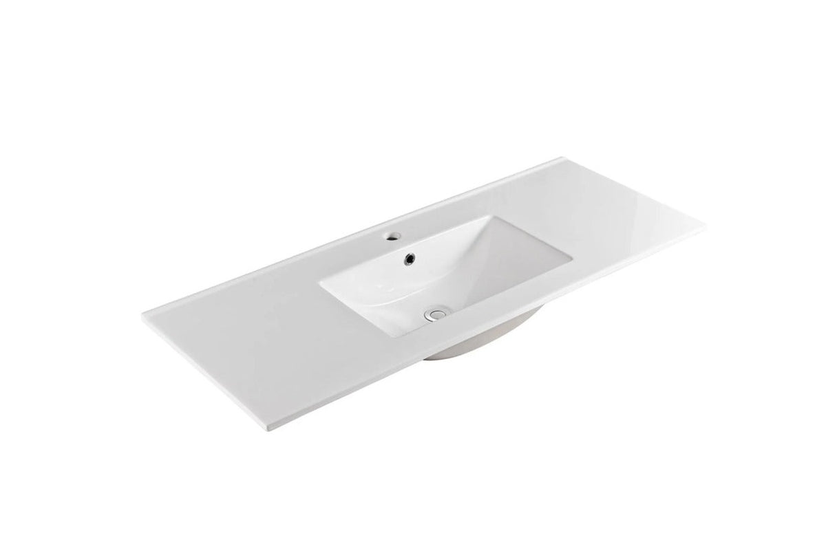 1200mm Ceramic Vanity Top - Available in 3 Colours Single Bowl