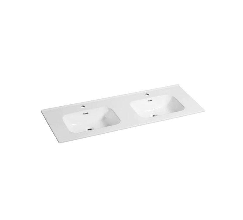 1500mm Ceramic Vanity Top - Available in 3 Colours Double Bowl
