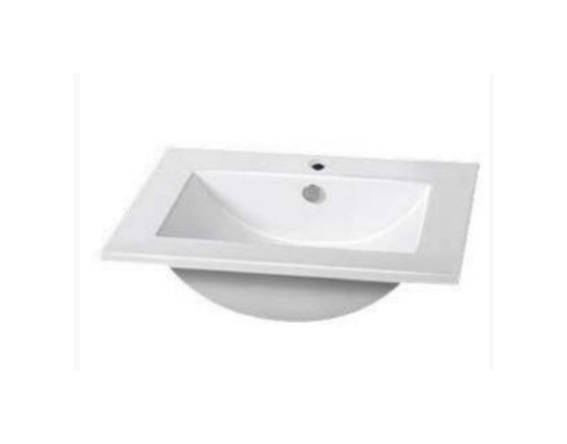 600mm Ceramic Vanity Top - Available in 3 Colours